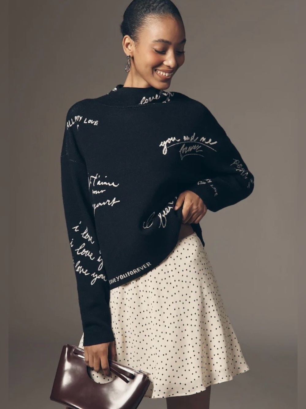 Anthropologie Cary’s Mock Neck Sweater Size Small NWT